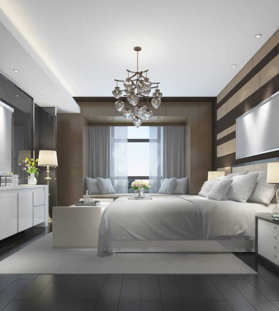 luxury living room interior design project in Wayanad Kerala